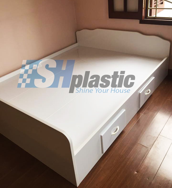 Mẫu giường ngủ nhựa đôi Người lớn cao cấp / SHplastic GN04