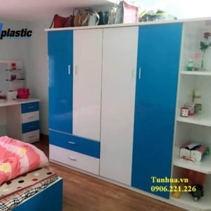 Bộ nội thất nhựa phòng ngủ Người lớn / SHplastic BNT13