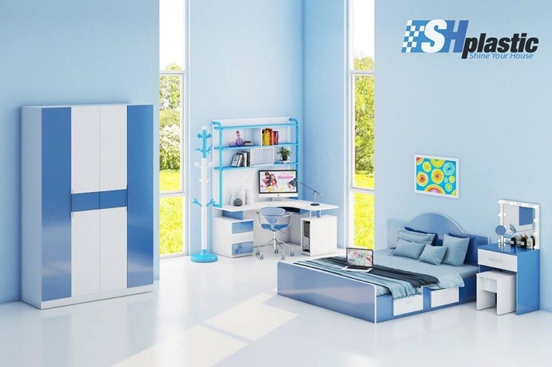 Bộ nội thất nhựa phòng ngủ Người lớn / SHplastic BNT14