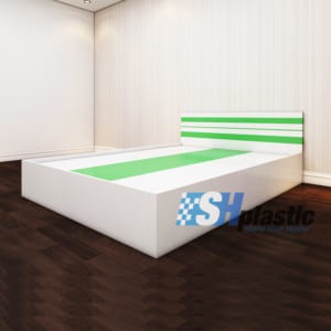 Mẫu giường ngủ nhựa đôi Người lớn cao cấp / SHplastic G07