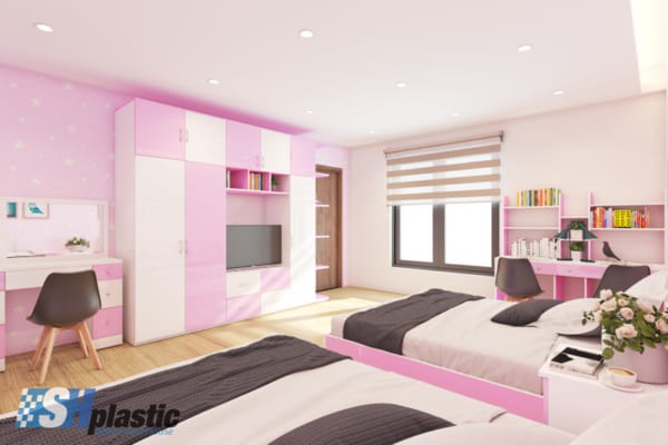 Bộ mẫu thiết kế nội thất nhựa phòng ngủ Người lớn / SHplastic NTL02