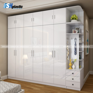 High-quality Taiwanese plastic cabinet with 6 doors, multi-function shelves SHPlastic TL60