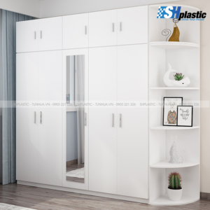 Taiwan plastic cabinet with shelf and mirror SHPlastic TL60
